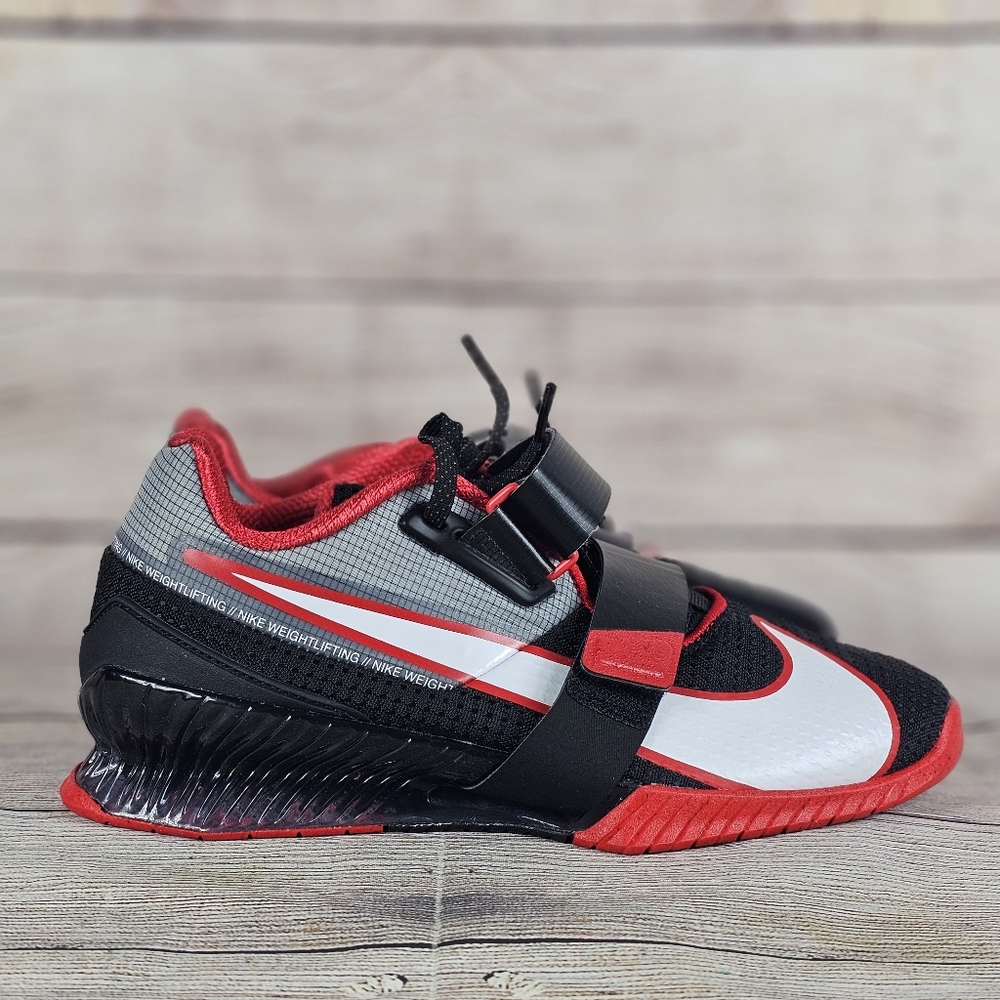Nike Romaleos 4 Gym Weightlifting Shoes Mens Black Red Bred CD3463-003